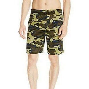 Vintage by Majestic International Mens Camo Athleisure Drawstring Short Large